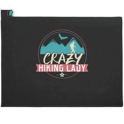 ���փ}�b�g �N���C�W�[�n�C�L���O���f�B�ʔ����n�C�L���O 50×80cm doormat Crazy Hiking Lady Funny Hiking