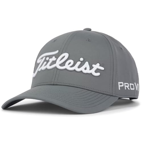 Image of Titleist Tour Performance 2025 Hat (Charcoal /White, Adjustable) Golf Cap