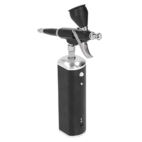 Keenso Conjunto de Aerógrafo Inalámbrico con Compresor 30 PSI Kit de Aerógrafo Recargable para Hacer Diseño Ergonómico con Copa de Pintura para Artistas