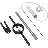 OldBones フォークオイルレベルツールセット ユニバーサルオートバイ用フォークスプリングコンプレッサーツール ダンピングメンテナンスツール 5イン1ツール セット