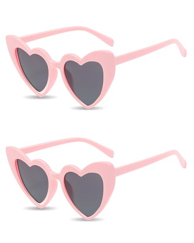 PLULON Heart Sunglasses for Women