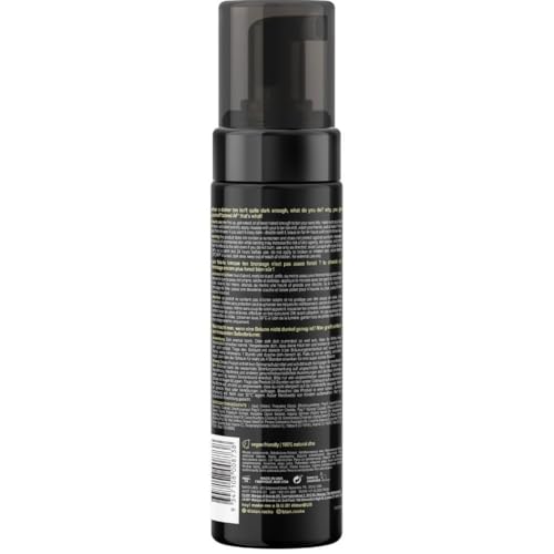 Image of b.tan Travel Size Dark Self Tanner Kit | Get Tanned Mini Bundle - Dark Fake Tanning Mousse with Mitt Applicator, 1 Hour Express Sunless Foam, Best Fast Bronzing Glow, Vegan, Cruelty Free, 3 Fl Oz