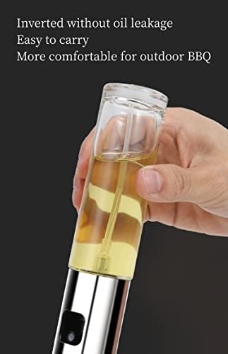 Yağ püskürtücü şişe, 100 ml sirke püskürtücü, sos spreyi, ızgara, zeytinyağı cam şişe, mutfak, pişirme, salata, ekmek pişirme, barbekü için (1 adet) - Görsel 7
