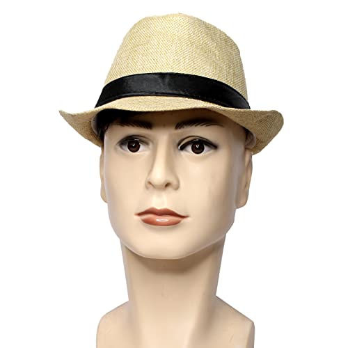 EKAN Fedora Hat Design Indian Wear Accessories Gift for Diwali, Karvachauth, Tikka, 20gm Pack of 1