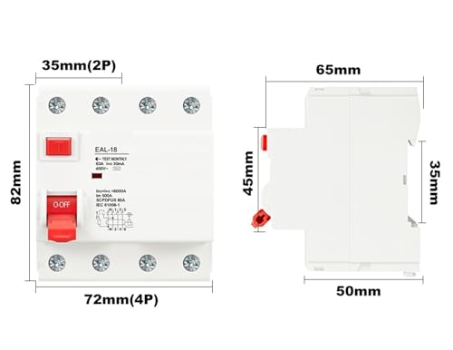 Disjoncteur différentiel 2P 20A 30mA électromagnétique pour tableau électrique - 2