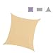 Produktbild Rebecca Mobili Sonnenschutz Wetterschutz Quadratisch Polyethylen Beige UV-Schutz Garten Terrasse Befestigungsseil 3x3 m (Cod. RE6336)