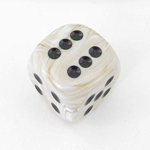 Troquel de mármol Chessex de 30 mm color marfil para noches de juegos en familia