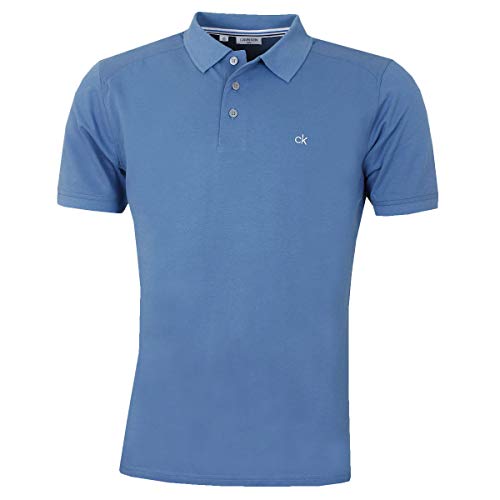 Calvin Klein Men's Campus Polo Shirt - Denim Blue - L