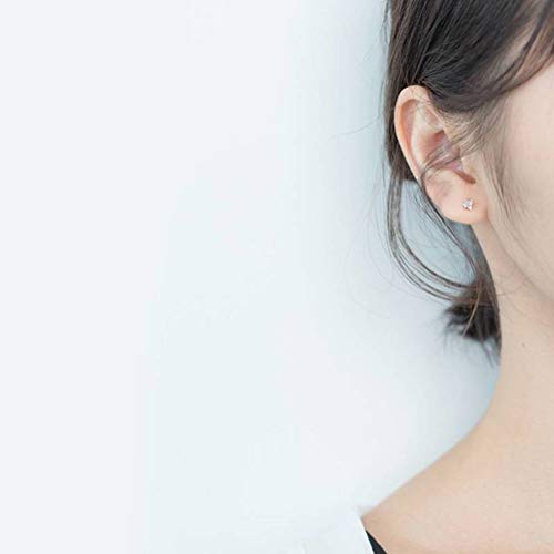 Boucles d'oreilles S925 triangle diamant géométrique blanc précieux