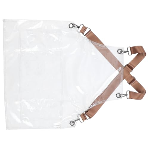 Tablier de coiffeur transparent imperméable avec bretelles ajustables