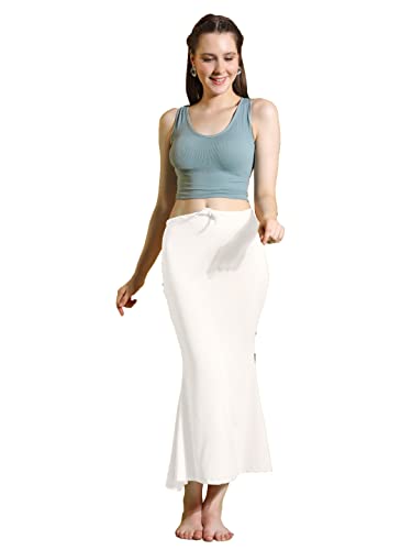 Image of Amazon Brand - Anarva Women Cotton Blended Saree Shapewear Regular Petticoat Skirt For Saree