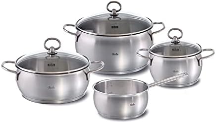 Amazon Co Jp ホールセールジャパン2年保証 フィスラー Fissler 7点セット 両手鍋 シルバー 24cm cm 片手鍋 シルバー 16cm C Sプレステージ シチューポット ステンレス ガス火 Ih対応 ドイツ製 Fissler Pot Set C S Prestage 7pc Set ホーム キッチン