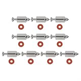 Vidonergy Kit valvola a spillo galleggiante per carburatore 398188, 20 pezzi, set di ricambio in metallo compatibile con motori serie 91400, 15Z100, 93400, 129H00, valvola carburatore per