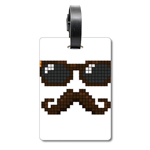 Tag Tourister étiquette de valise et sac de voyage au motif original pixel