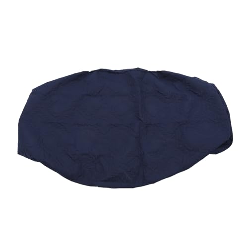 Couverture de matelas double Alipis imperméable avec enrobage coton navy - 2
