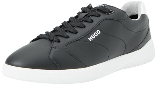HUGO Men's Riven_Tenn_punyl Tennis, Black, 8 UK