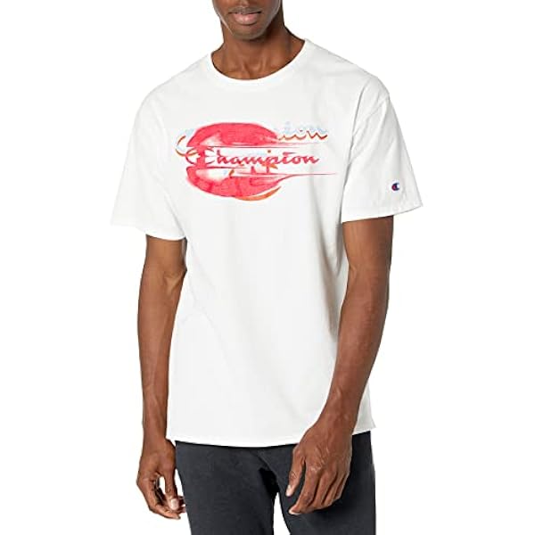 Champion T-Shirt Classica, Doppio Logo Uomo