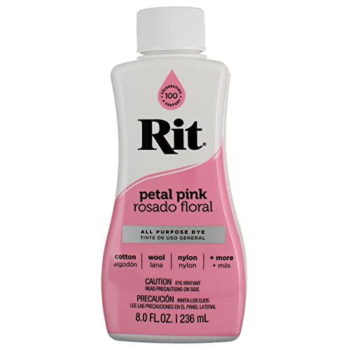 Rit Dyes Petal Pink Liquid 8 oz. Bottle [Pack of 4 ]