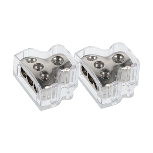 Bloques de distribución divisor de audio Lurrose de 2 piezas resistente a la corrosión 2