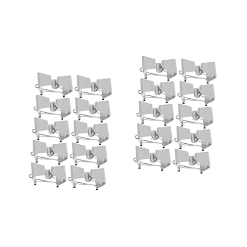 BEBEMOKO 2sets Oil Painting Frame Clamps Metal Canvas Clips Wet Canvas Holder Small Size 10pcs*2