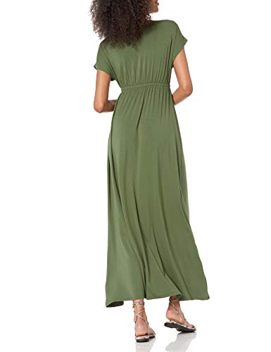 Amazon Essentials Women's Waisted Maxi Dress (Available in Plus Size)