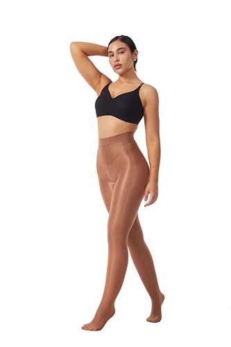 Image of Frola Shaping Tights for Women 70D Shimmery Pantyhose for Dance Ballet Glitter Socks