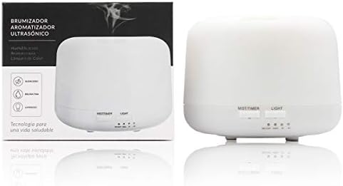 Humidificador Ultrasónico y Difusor de Aromas con Temporizador 30...