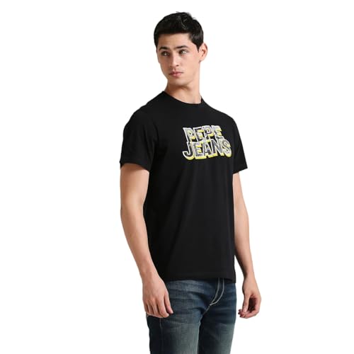 Image of Pepe Jeans Men T-Shirt|Cotton|Slim Fit