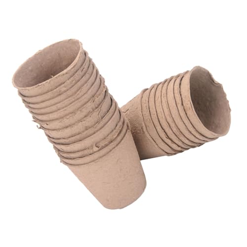POPETPOP 25pcs Biodegradable Seedling Pots for Succulent Cuttings Propagator Germination