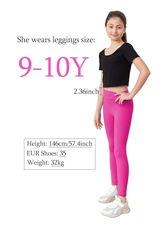 Girls Prints Leggings High Waist Tie Dye Toddlers' Fashion Leggings Size 4-11Y,Stretchy Tight Pants, Multipacks3