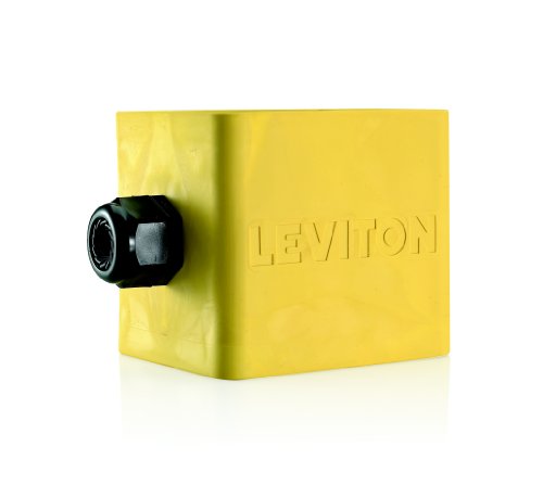 Boîtier de prise portable Leviton 3200-2Y standard jaune