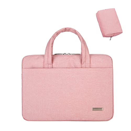 LaoZan Laptop Tasche Zoll Notebooktasche Aktentasche Tablet Tasche Schulter Umhängetasche Wasserabweisend Satchel Bussiness Laptoptasche (Pink#5,40 * 29 * 3.5cm)