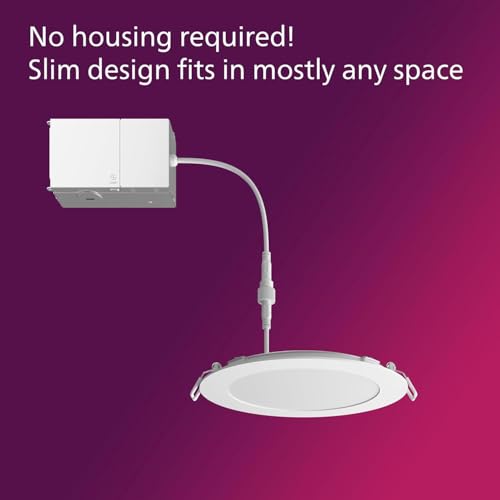PHILIPS LED 60W Slim 6-inch Canless Downlight, 12-Pack - image 8