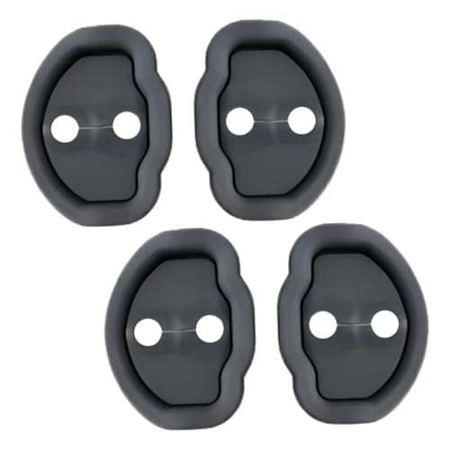 Amosfun 4pcs Silicone Car Door Lock Protective Covers Compatible with Tesla Model Y Anti-scratch Door Latch Guards