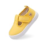 Sonsage Toddler Boys Girls Canvas Sneakers Soft Sole T-Strap Shoes Lightweight Comfy Classical Flats Non Skid Shoe for Little Kids