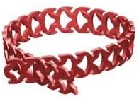 Rapstrap Releasable Reusable Rubber Cable Ties 10mm x 300mm Red - 48pcs