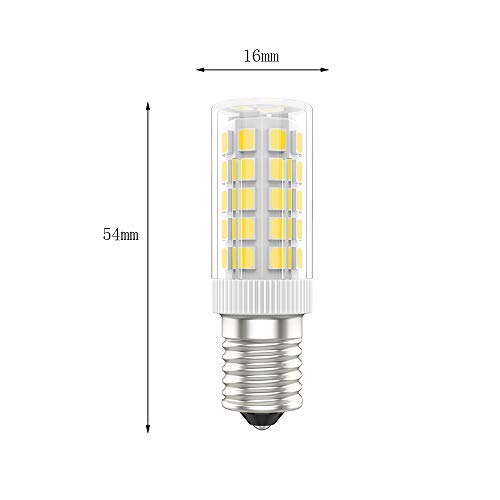 Lampadine a LED 10 lampadine E14 SES da 5 W sostituiscono 40 Bianco Caldo 3000 K, Piccole a Risparmio energetico con Vite Edison, Angolo del Fascio di 360°, CA