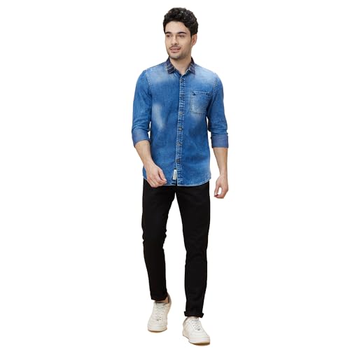 Image of Being Human Garments Mens-Top Shirts Navy