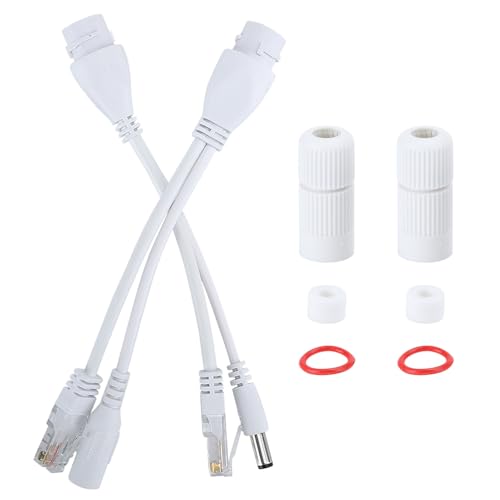 12V POE Splitter IEEE 802.3af Adaptador DC 12V Injector para cámaras IP y puntos de acceso sin PoE (Blanco) miniatura 6