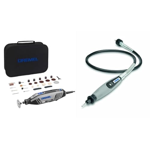 Dremel 4250 Outil Rotatif Multifonction 175W avec 35 Accessoires Vitesse Variable 5000-35000 tr/min & 225 Arbre flexible pour outils Dremel multi-usage, pour...