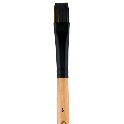 Pab Catalyst Polytip Bright 6 brosse plate pour mélanges de couleurs et tracés nets
