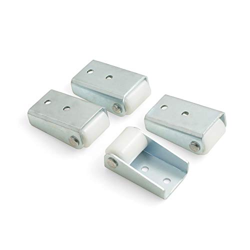 Design61 4 roulettes fixes pour meuble avec surface de roulement rigide Ø 16 x l 20 mm