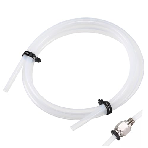 Ptfe Tube White 3mm Filament Replacement for 3D Printer 104cm