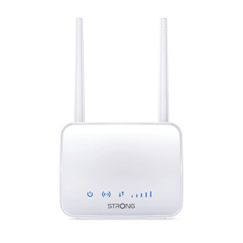 STRONG 4G LTE Router, N300 WLAN Router Unterst&uuml;tzt SIM Karten, Cat 4 bis zu 150Mbit/s, 2 x Externe Antennen, Ethernet LAN Port, Full PIN Code Management, WPA/WPA2, WPS