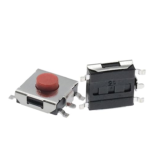 Commutateur SMD tactile micro interrupteur bouton poussoir rouge 5 pins circuit imprimé