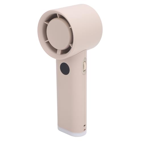 Brrnoo Ventilador de Mano Ajustable Recargable, Potente Pantalla LED LED Ventilador de Luz Nocturna con 100 Velocidades, Motor de 15000 Rpm, Diseño de Túneles de Viento, Carga USB, Luz