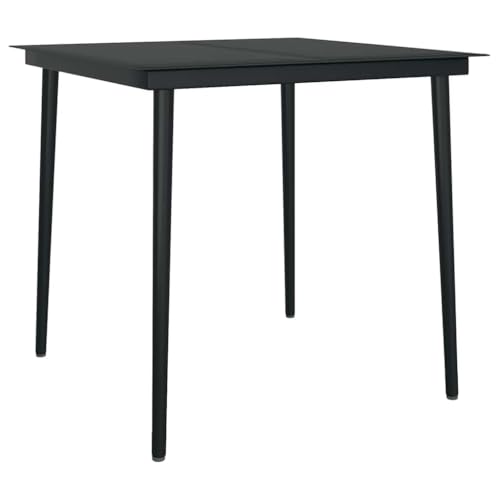 Salon de jardin 3 pièces rotin haut de gamme marron avec plateau en verre