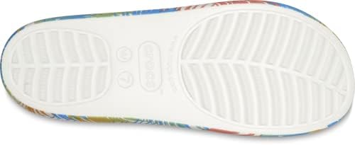 Crocs Baya Platform Sandals | Slides for Men and Women, White/Multi, Numeric_5 | Image 2
