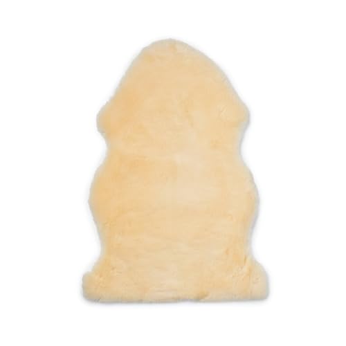 Nordic Sheep Tapis Peau de Mouton bébé 80x60 cm | Peau de Mouton véritable avec régulation de température | Convient pour Chaise Haute ou Tapis Fourrure | Couleur:...