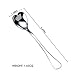 HISSF Heart Shaped Spoons, 18/10 Stainless Steel Spoon Set 4 Pack, 6.7 inches, Dessert Spoon, Ice Cream Spoons, for Tea, Cocktail, Sugar